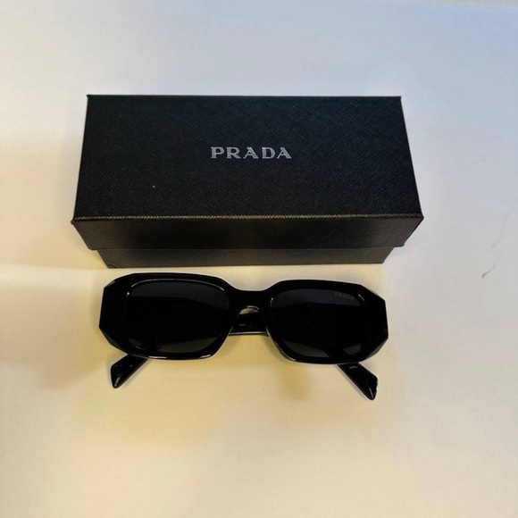Prada Milano Symbole Black Sunglasses - Picture 1 of 3